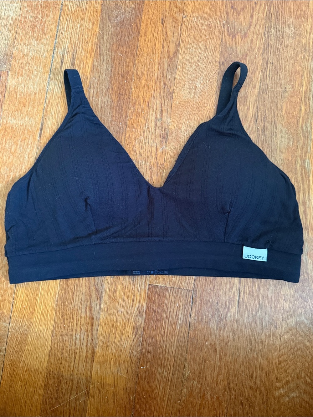 Jockey Black Wireless Stretch Bralette